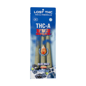 lost thc vvs sugar prerolls 3ct blue razz