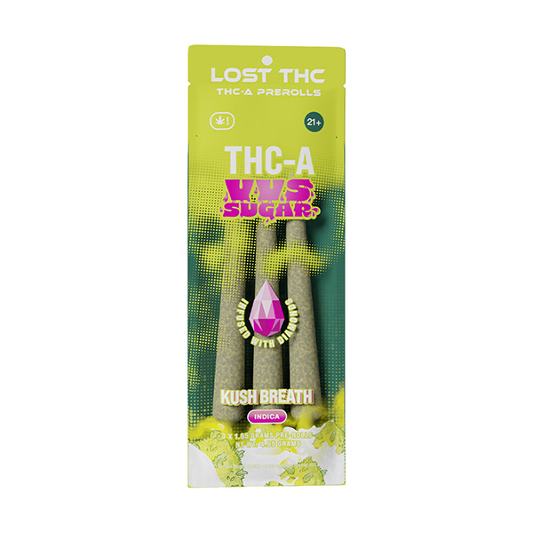 Lost THC THC-A VVS Sugar Pre-Rolls | 3 Count
