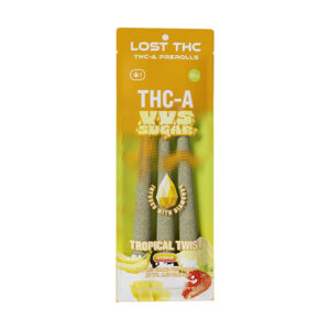 lost thc vvs sugar prerolls 3ct tropical twist