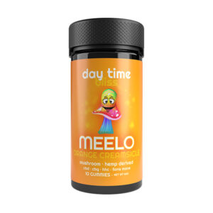 meelo day time bliss mushroom gummies 10ct orange creamsicle