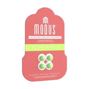 modus pseudo kratom tablets 20mg 4ct sour apple