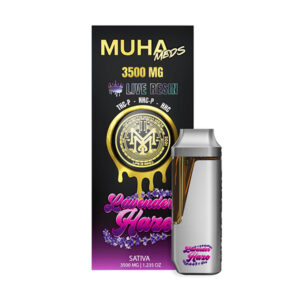 muha meds live resin 3.5g disposable lavender haze