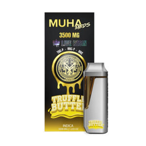 muha meds live resin 3.5g disposable truffle butter