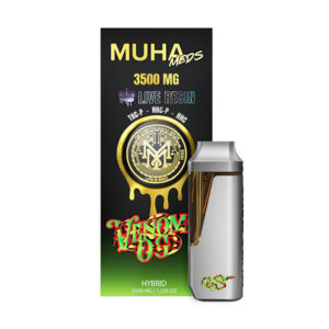 muha meds live resin 3.5g disposable venom og