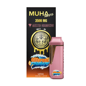 muha meds melted diamonds 3.5g disposable citrus tsunami