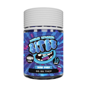ocho extracts double stacked bitez 10000mg 10ct gummies blue razz