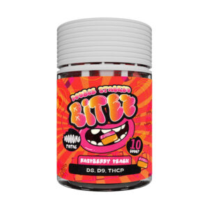 ocho extracts double stacked bitez 10000mg 10ct gummies raspberry peach