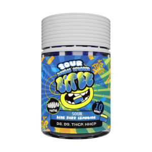 ocho extracts double stacked bitez 10000mg 10ct gummies sour blue razz lemonade