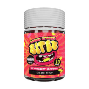 ocho extracts double stacked bitez 10000mg 10ct gummies strawberry lemonade