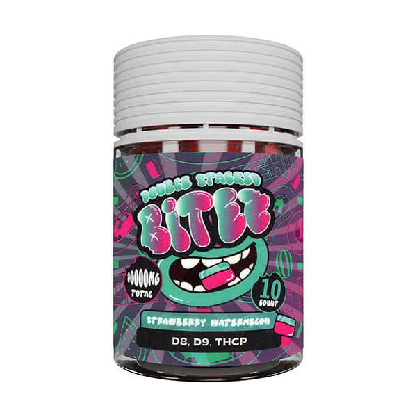 ocho extracts double stacked bitez 10000mg 10ct gummies strawberry watermelon