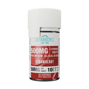 ohmboyz 7 hydroxy tabletes 500mg 10ct strawberry