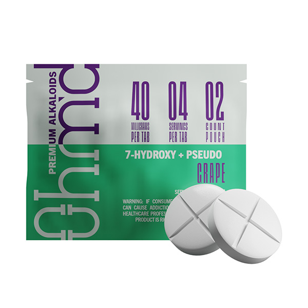 ohmd 7 hydroxy tablets 80mg 2ct grape