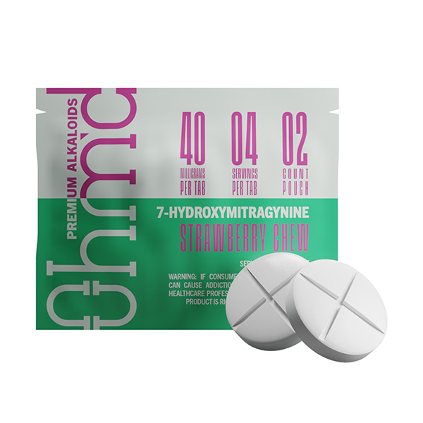 ohmd 7 hydroxy tablets 80mg 2ct strawberry chew