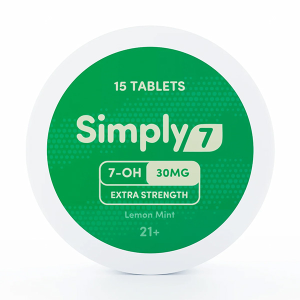 simply7 7hydroxy 30mg tablets 15ct lemon mint
