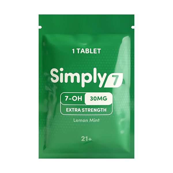 simply7 7hydroxy 30mg tablets 1ct lemon mint