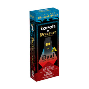 torch x pressure la diamond blend 3.5g dual disposable blue razz haze slurricane