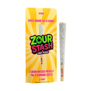 zour stash 2g prerolls 2ct juicy peach