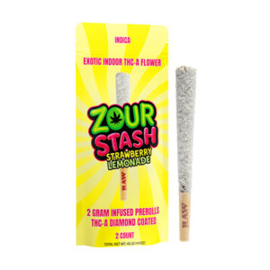 zour stash 2g prerolls 2ct lemonade