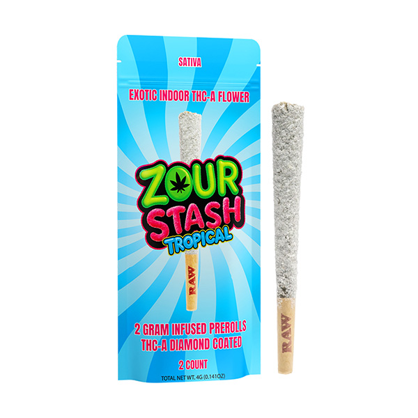 zour stash 2g prerolls 2ct tropical