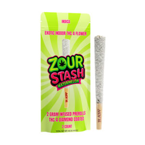 zour stash 2g prerolls 2ct watermelon