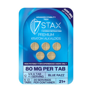 7stax 7hydroxy tablets 400mg 5ct blue razz