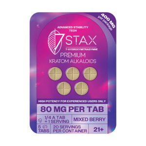 7stax 7hydroxy tablets 400mg 5ct mixed berry