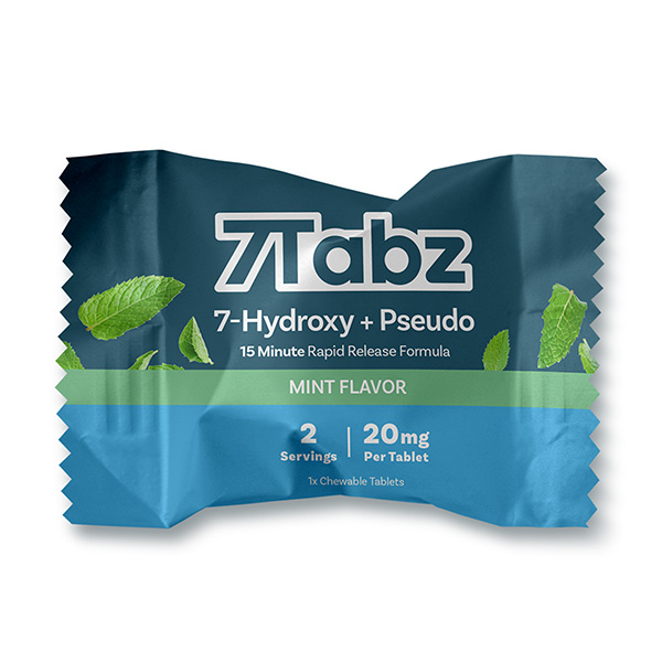 7tabz 7hydroxy pseudo tablets 20mg 1ct mint