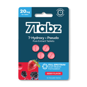7tabz 7hydroxy pseudo tablets 80mg 4ct berry