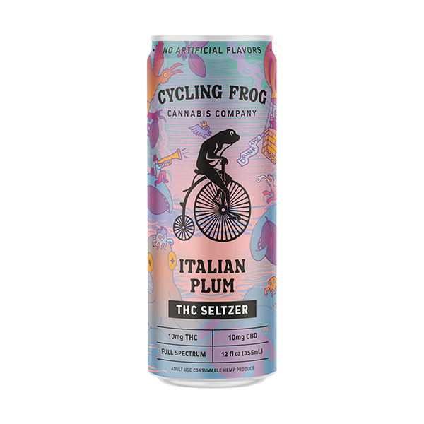 cycling frog thc seltzer 12oz italian plum