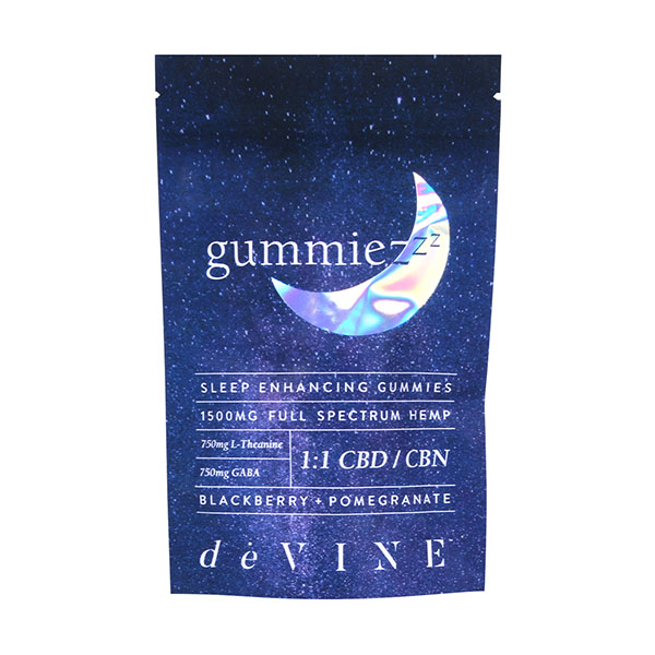 devine gummiezzz 1500mg blackberry pomegranate new