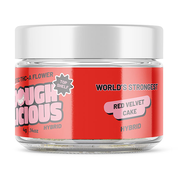 doughlicious thca 4g flower red velvet cake