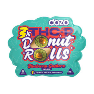dozo donut thcp prerolls 3ct blueberry gusherz