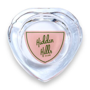 hidden hills club ashtray pink