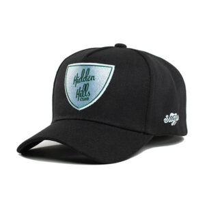 hidden hills club hat black white green shield sugar 1 new