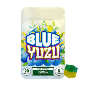 hidden hills thcp 100mg 5ct gummies blue yuzu