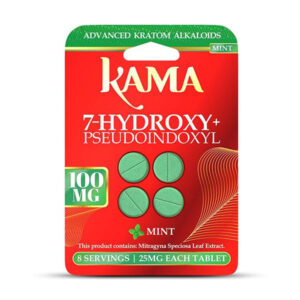 kama 7hydroxy pseudo tablets 100mg 4ct mint