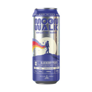 moon walk thc cbd mushroom elixir 12oz blueberry peach