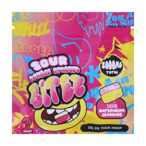 ocho extracts double stacked bitez 2000mg gummies sour watermelon lemonade