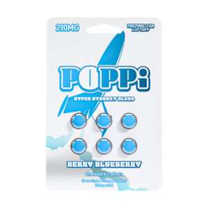 poppi hyper hydroxy blend tablets 210mg 6ct berry blueberry