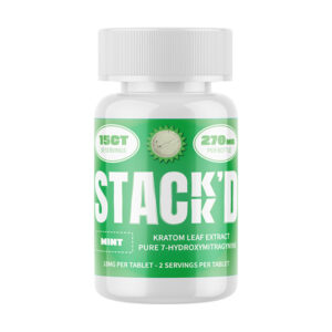 stackd 7hydroxy 270mg 15ct tablets mint new