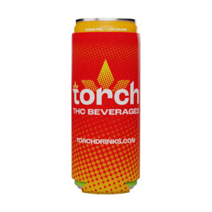 torch beverage koozie