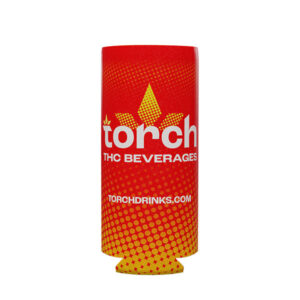 torch thc beverage 12oz slim can koozie