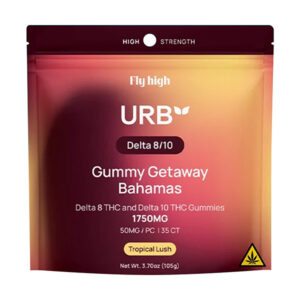 urb d8 d10 gummy getaway bahamas 1750mg tropical lush