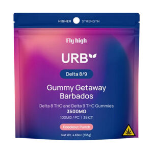 urb d8 d9 gummy getaway barbados 3500mg knockout punch