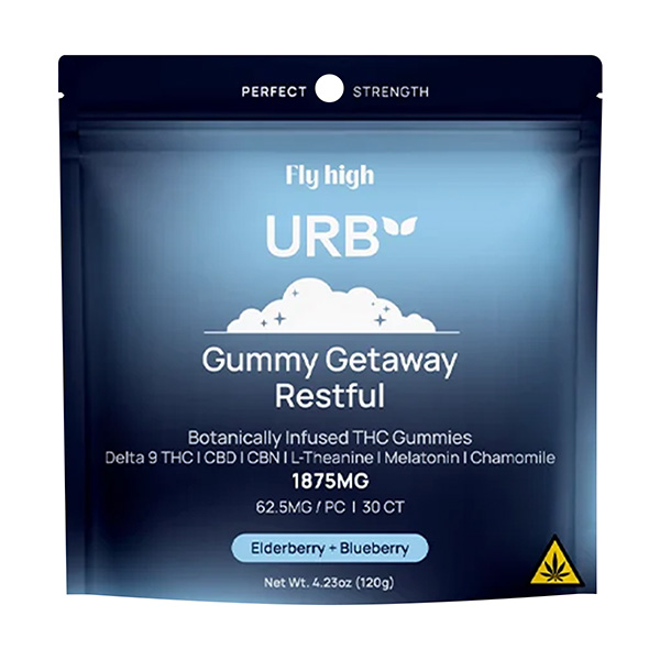 urb gummy getaway restful 1875mg elderberry blueberry