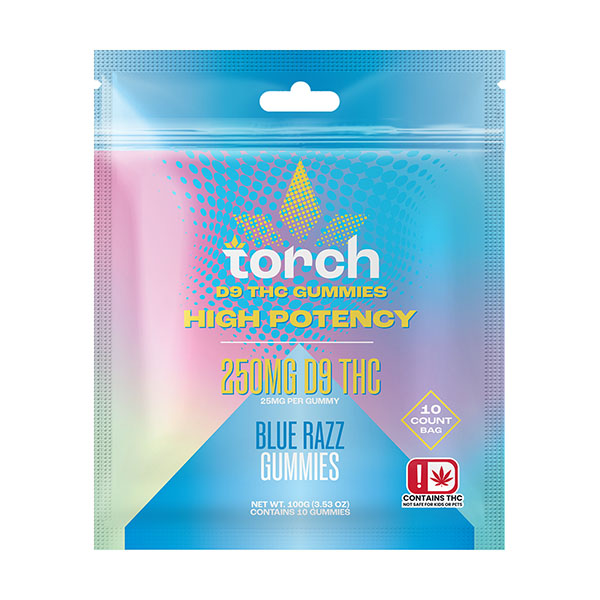 Torch-D9-High-Potency-Gummies-V2-Blue-Razz torch d9 high potency gummies v2 blue razz