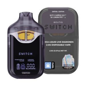 boutiq switch 2g disposable pineapple haze lemon freeze