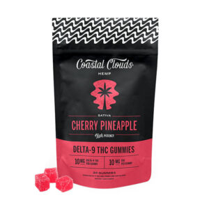 coastal clouds d9 gummies 20ct cherry pinneapple