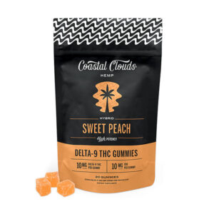 coastal clouds d9 gummies 20ct sweet peach