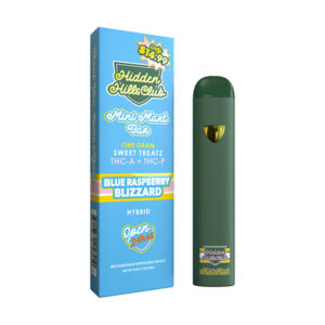 hidden hills mini mart bar 1g thca thcp disposable blue raspberry blizzard